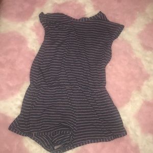Urban outfitters striped t shirt romper